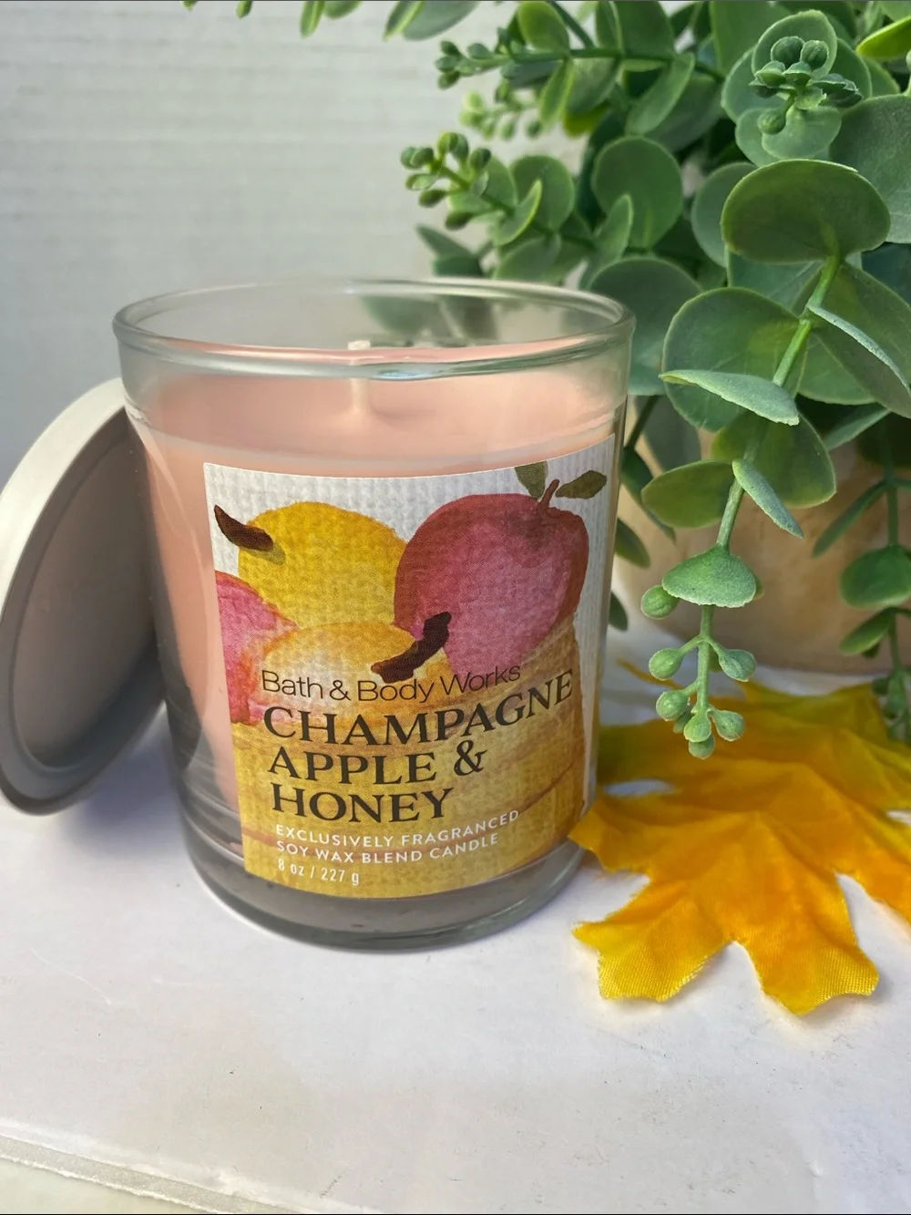 “Champagne Apple & Honey” Bath & Body Works New Single Wick Candle